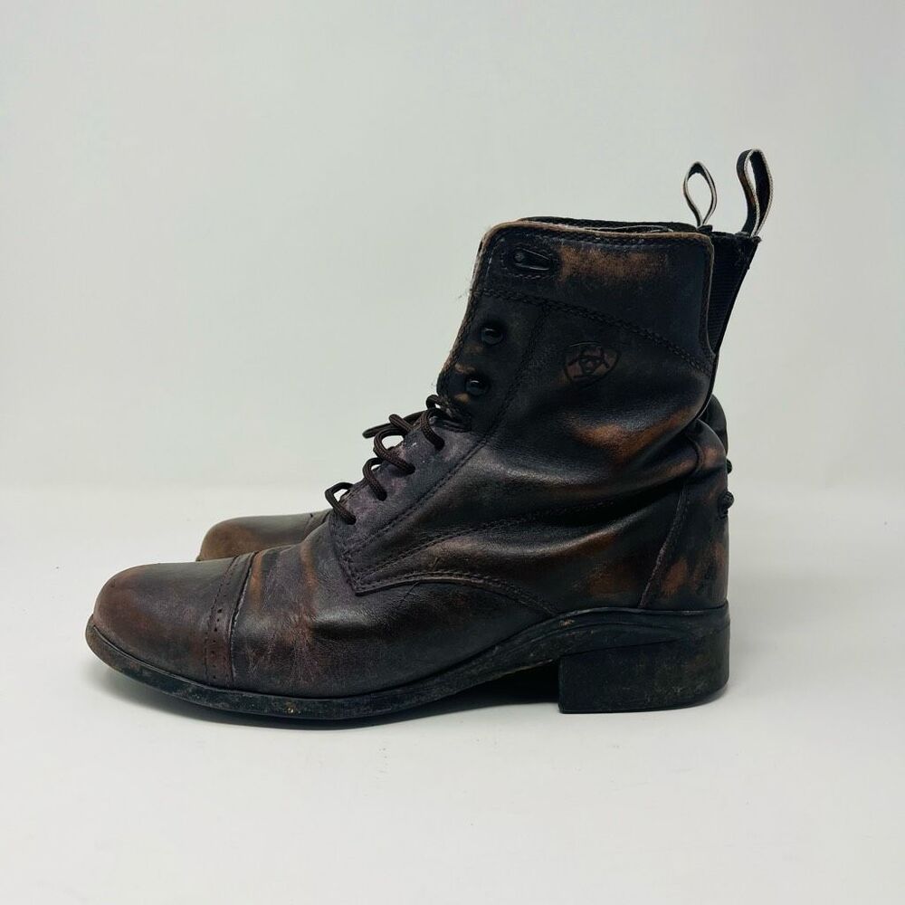 Ariat Heritage Shoes Brown Leather Riding Paddock Boots Women's Size 7.5